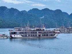Illustrative cruise boats in Ha Long Bay
