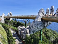 danang golden bridge — travel destination photograph
